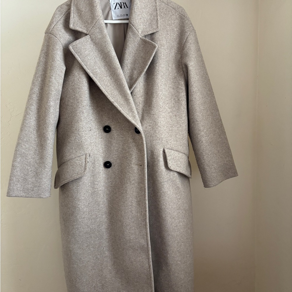 ZARA Neutral Beige Coat